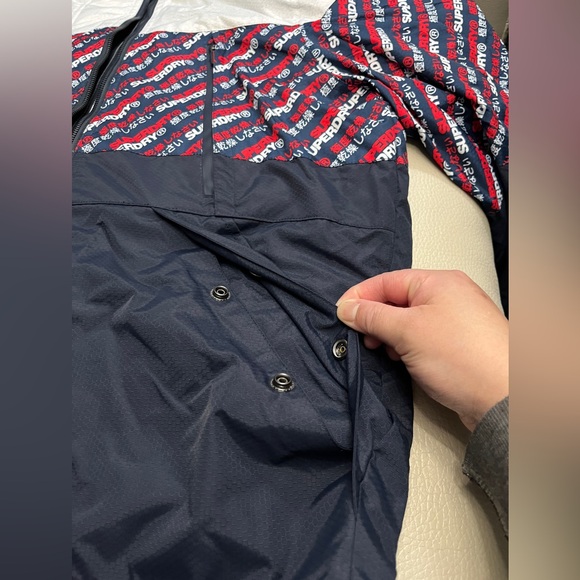 NWT - Superdry Men’s Tech Logo Print Wind Attacker Jacket - Size XXL - Picture 7 of 16